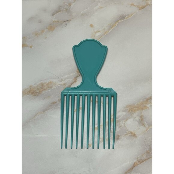 VTG Welhold Lift Comb Color Hair Pick w/ Handle Retro Hair Care Aqua Color - Picture 3 of 5